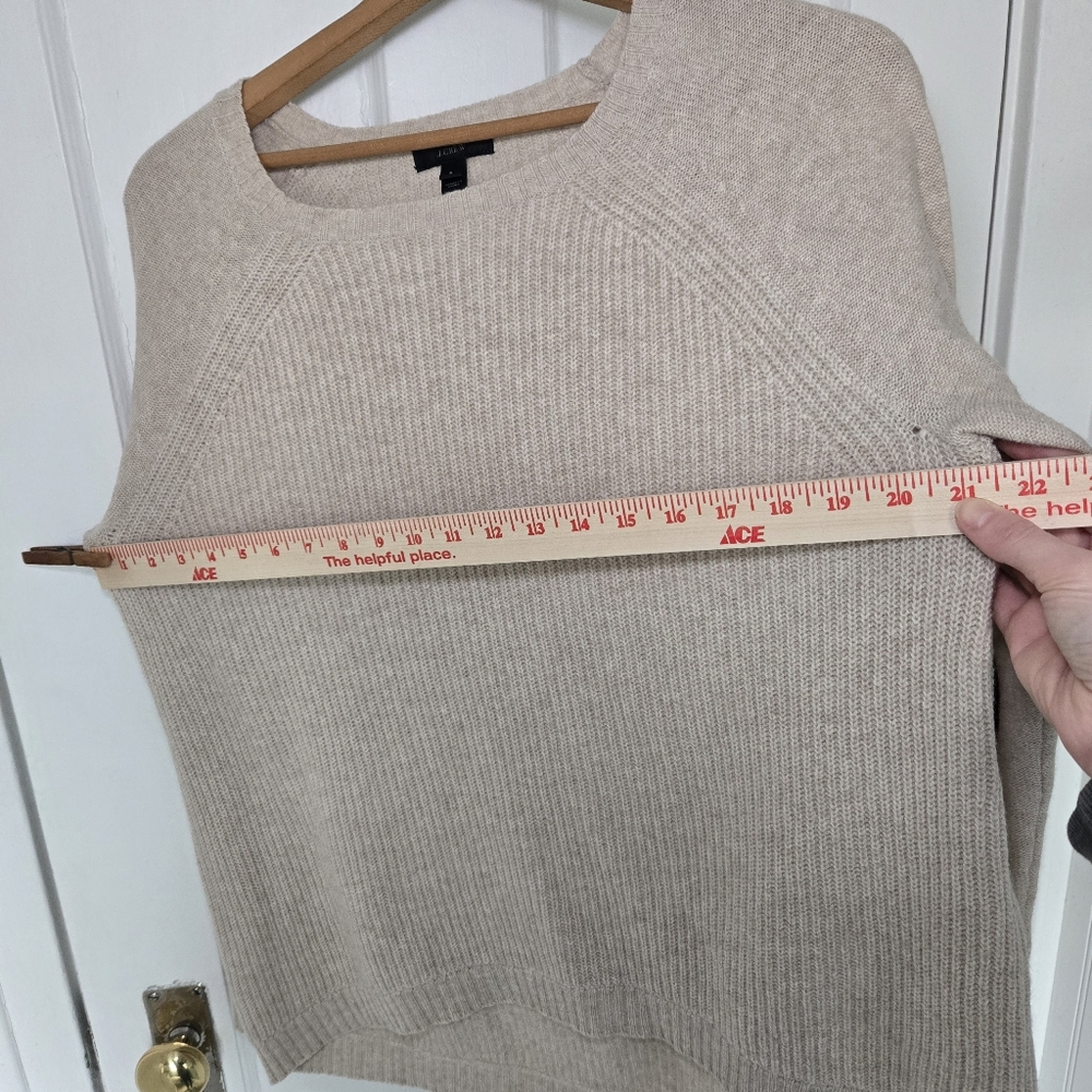 J. Crew Women's Wool Sweater Leather Elbow Patches Size S Dark Academia Poetcore - Picture 11 of 11